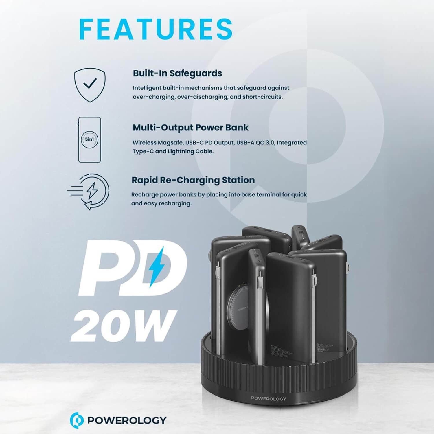 Powerology 8-in-1 Power Station
