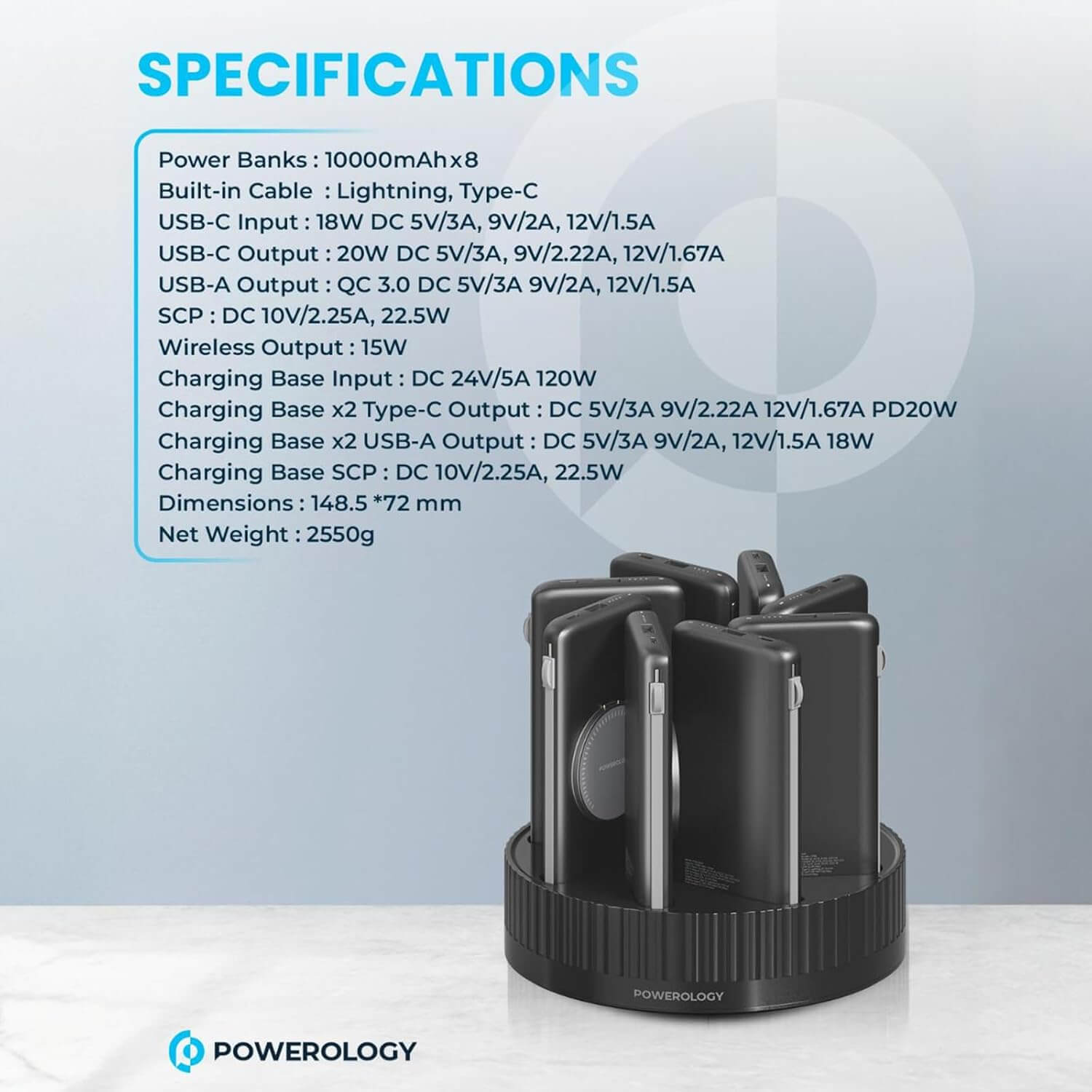 Powerology 8-in-1 Power Station