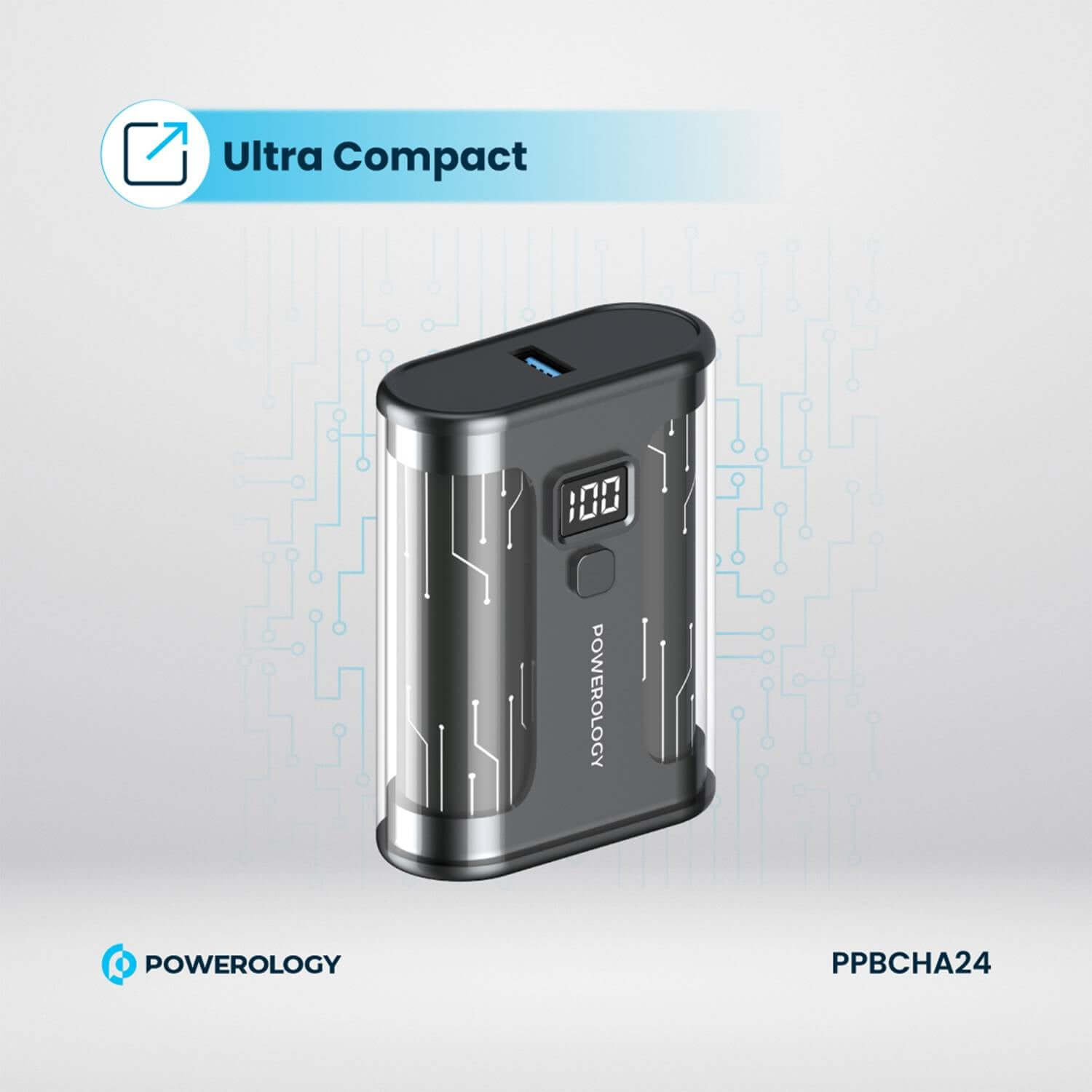 Powerology Crystalline Series Power Bank 10000mAh