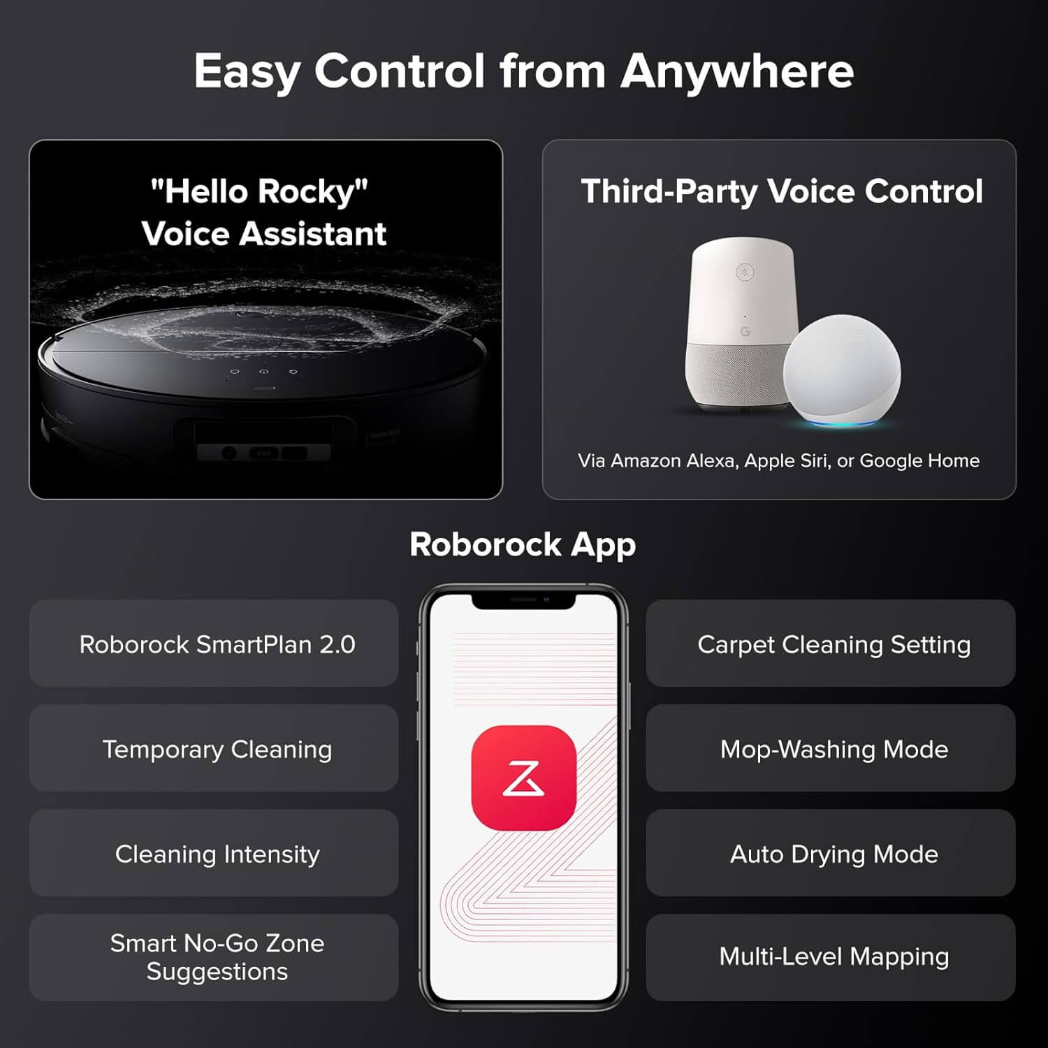  Roborock Saros 10 Robot Vacuum Black