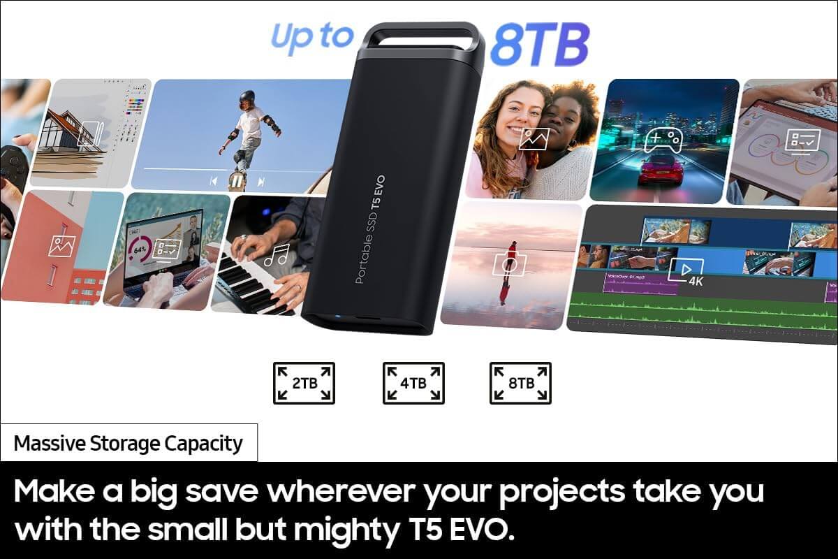  SAMSUNG T5 EVO Portable SSD