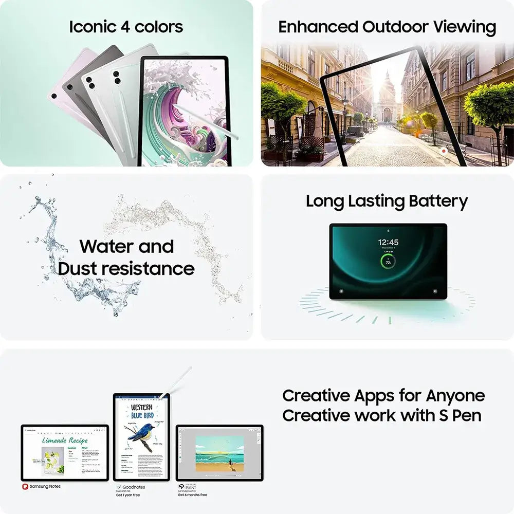  Samsung Galaxy Tab S9 FE Lavender 8/256GB