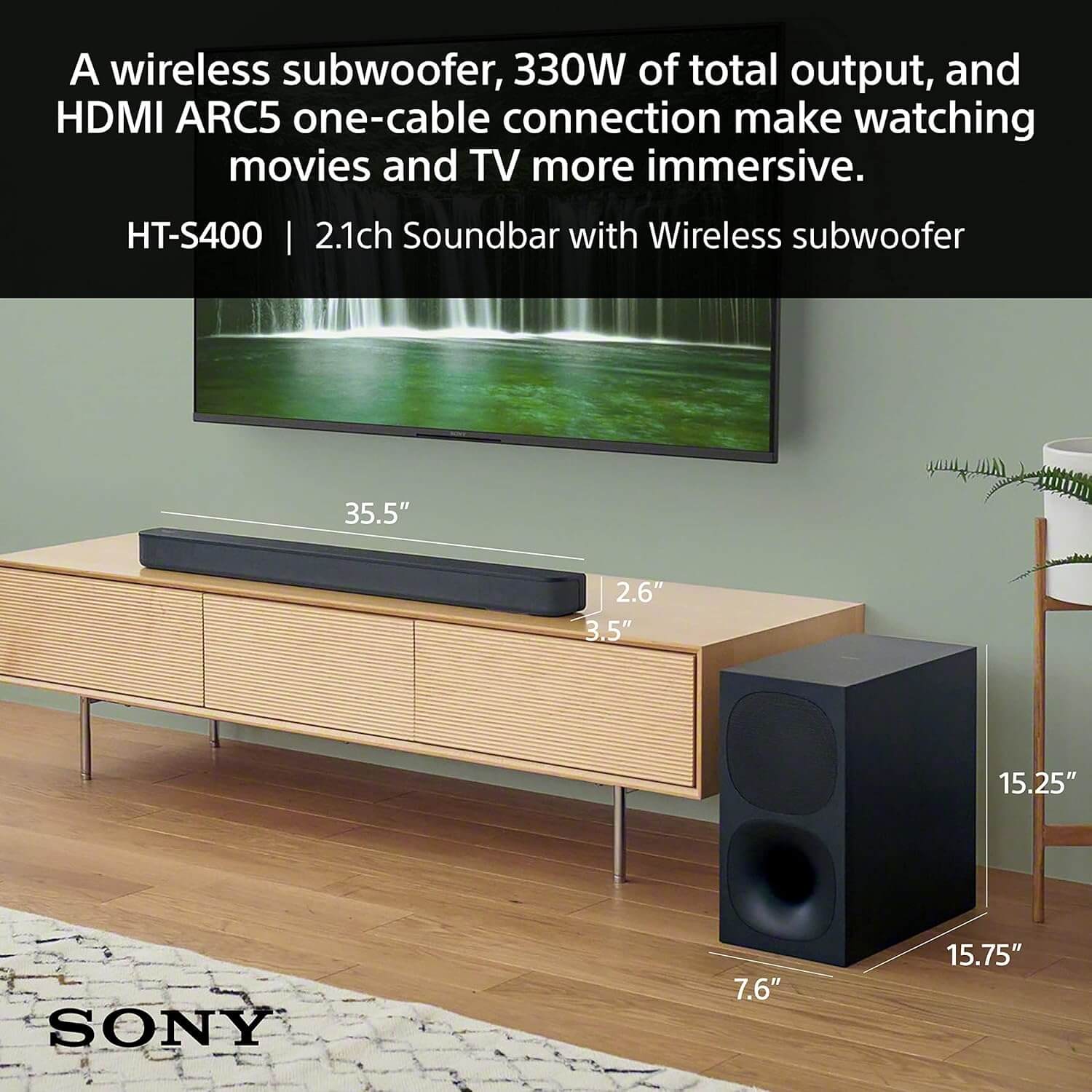  Sony HT-S400 2.1ch Soundbar