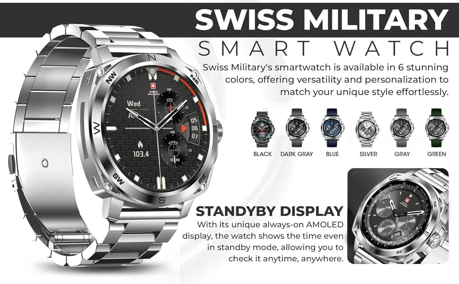  Swiss Military DOM4 Smartwatch