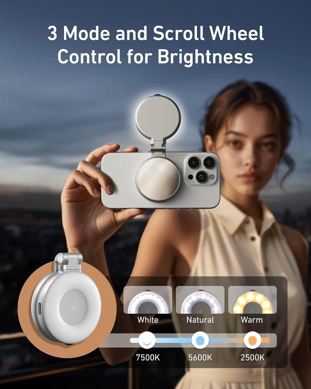  TELESIN C03 Magnetic Selfie Light