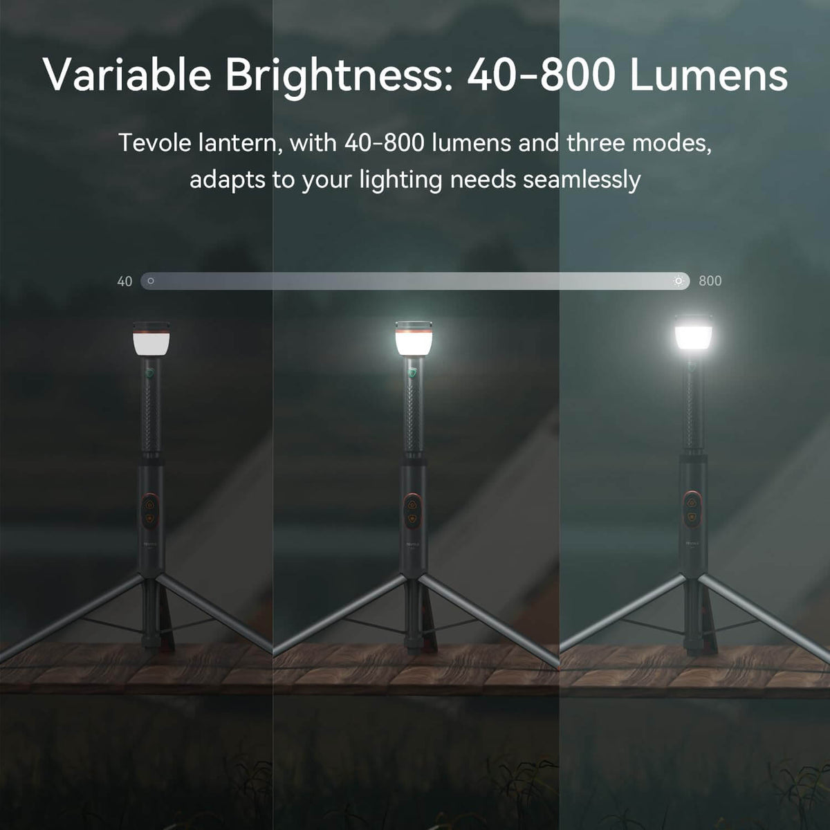 TEVOLE Camping Light Telescopic
