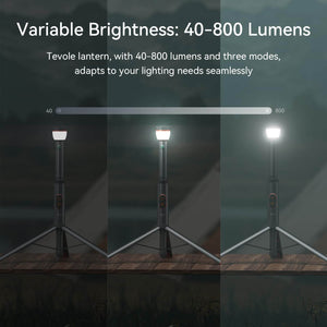 TEVOLE Camping Light Telescopic