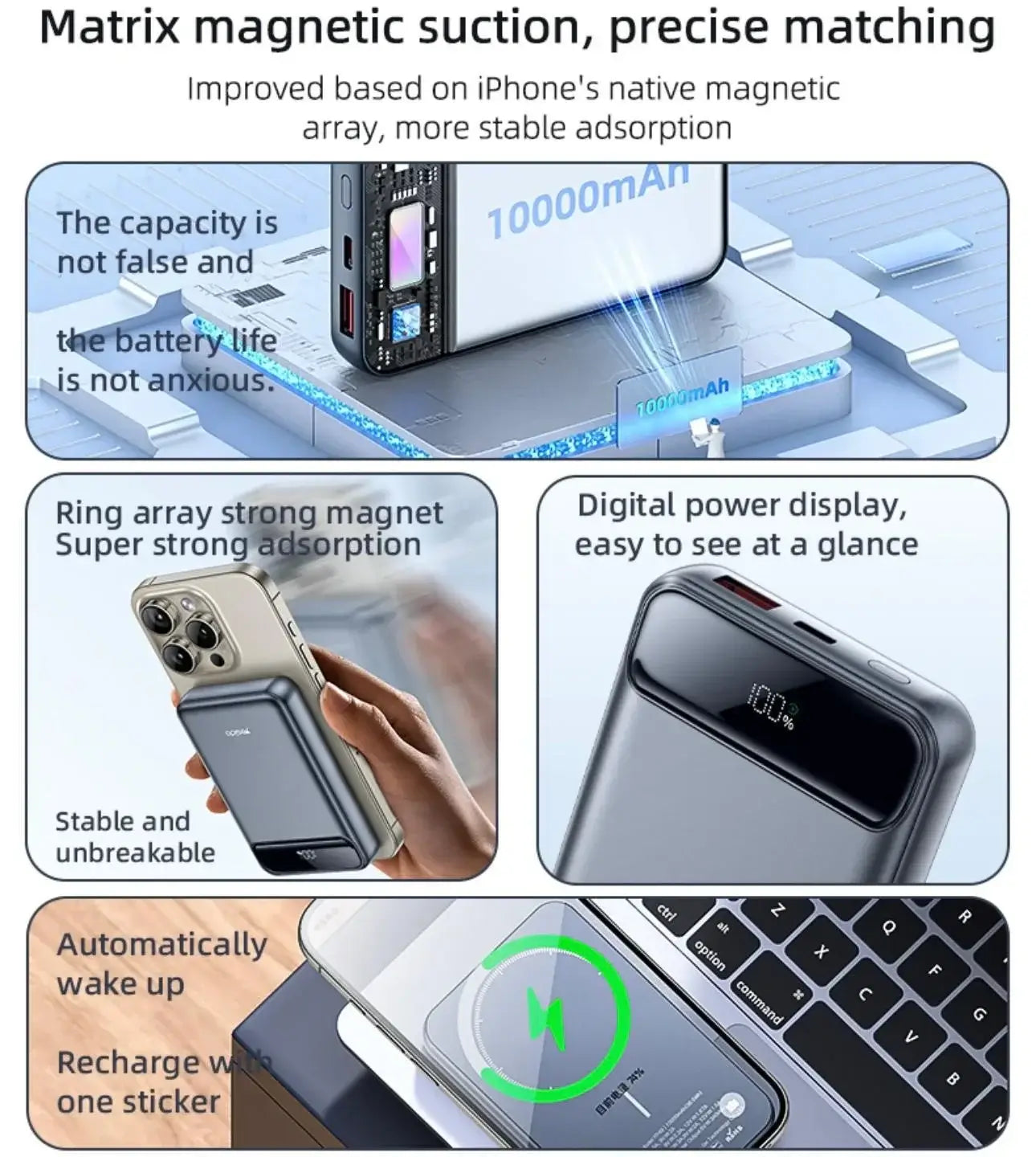  YESIDO YP49 Magnetic Wireless Charger
