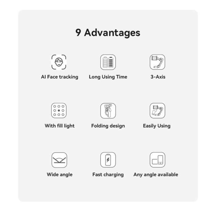 Yesido SF21 3-Axis Gimbal Stabilizer