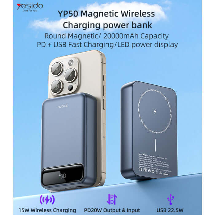 Yesido YP50 20000mAh Power Bank