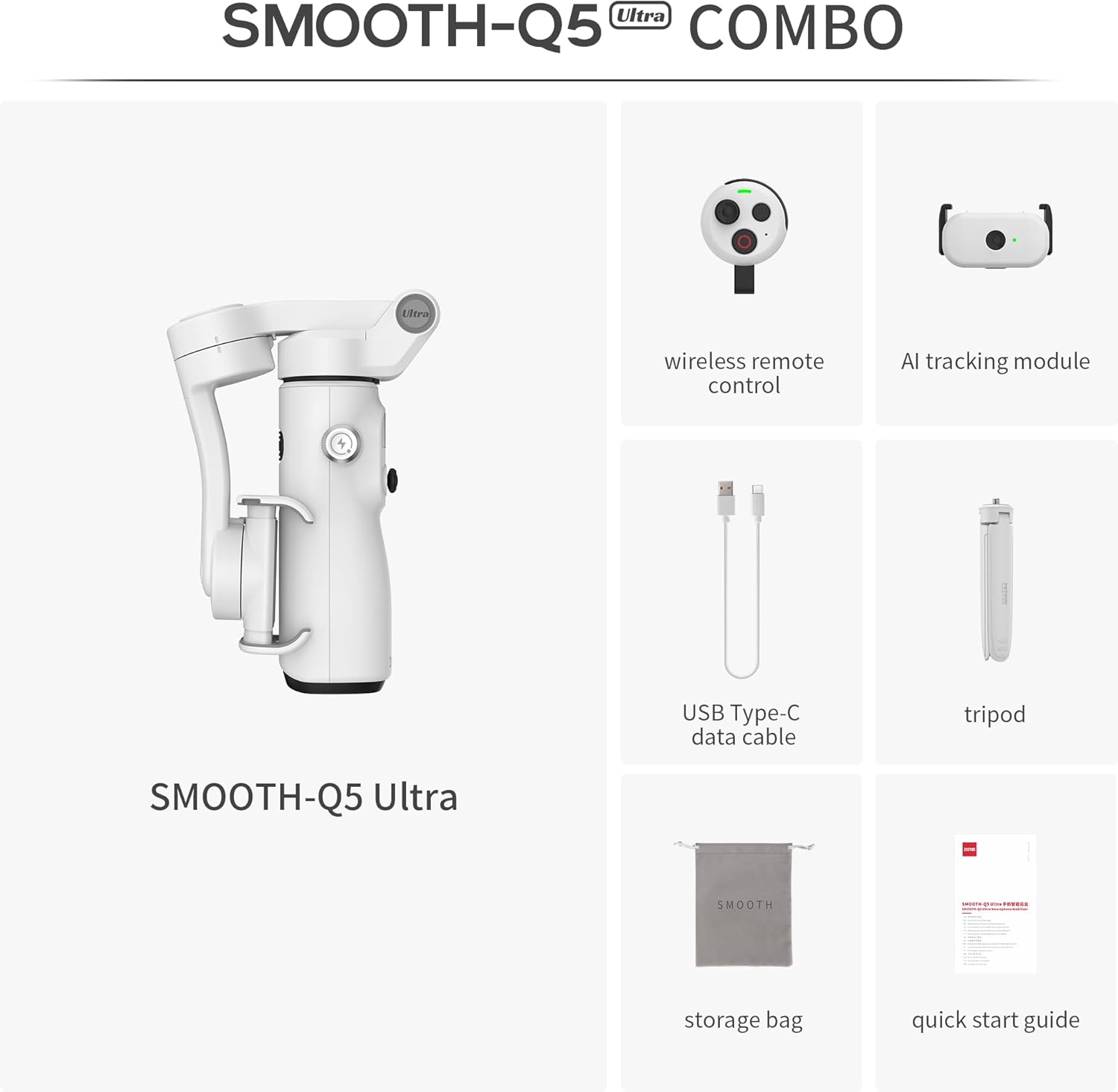 ZHIYUN Smooth Q5 Ultra Combo Gimbal Stabilizer