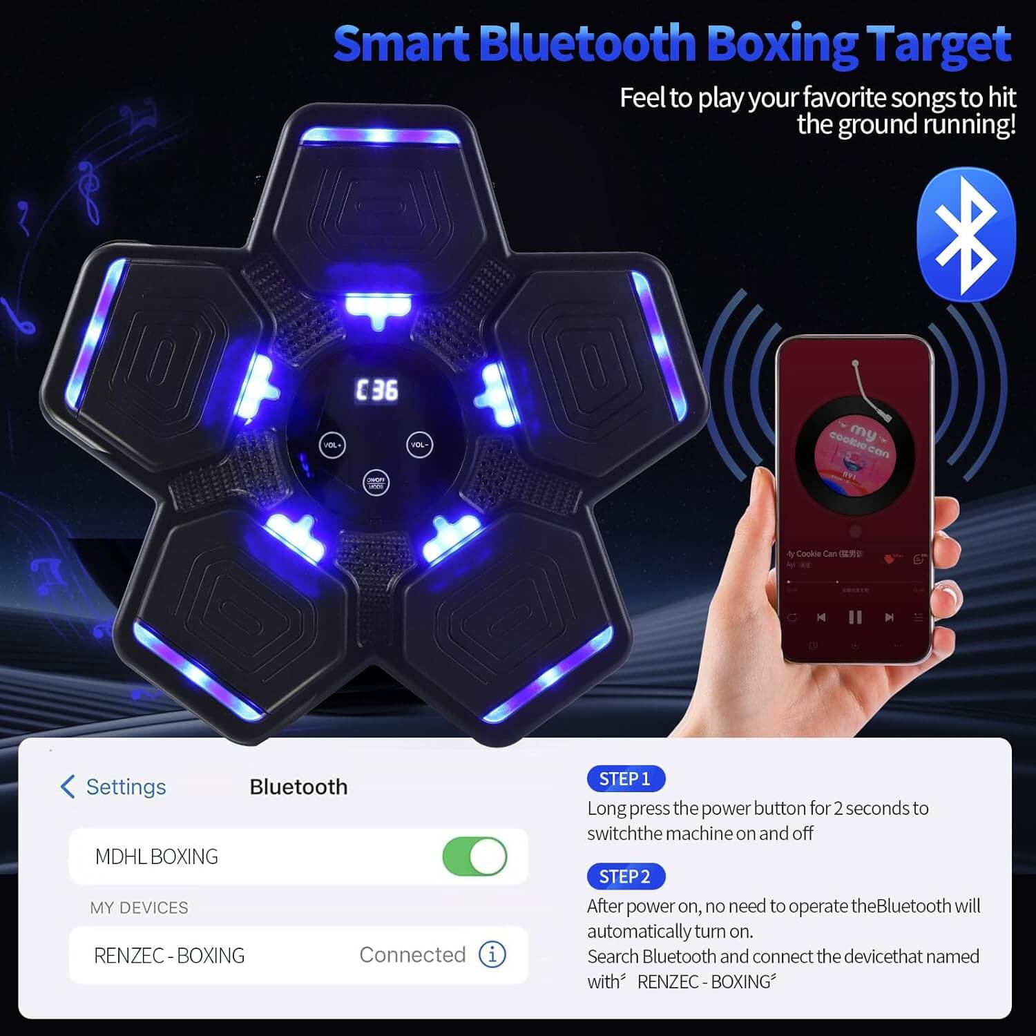  renZEC Music Boxing Machine